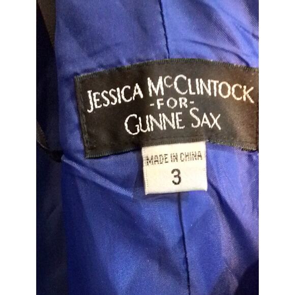 Jessica McClintock Blue prom / party / cocktail dress - Picture 5 of 6